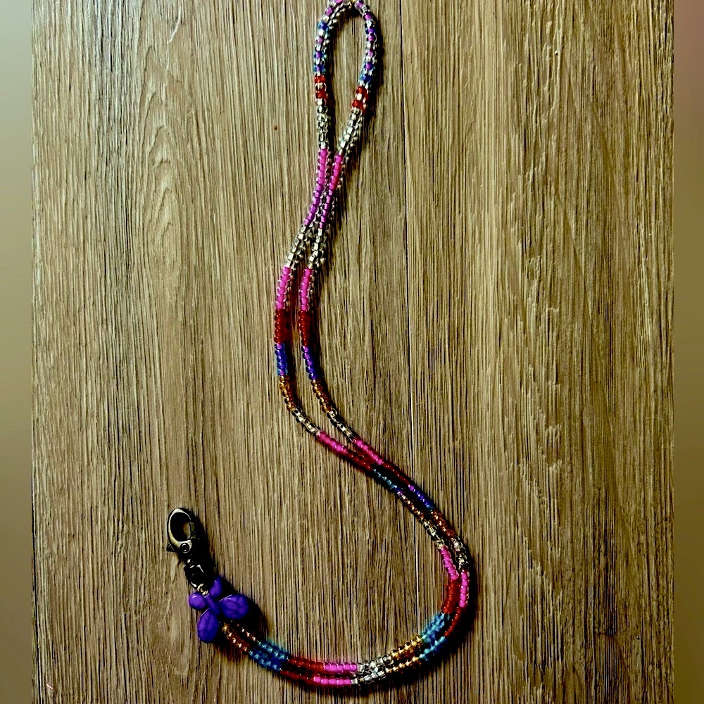 Beaded Lanyard, Multi-Color